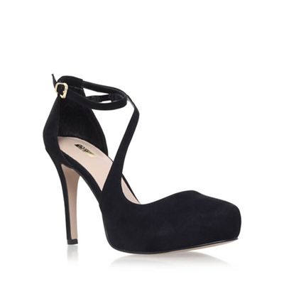 Carvela Black 'Antler' high heel strap detail court shoes